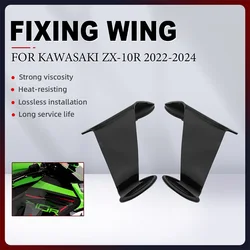 Nuova Moto Carenatura Vento Fisso Ala Per Kawasaki ZX10R ZX 10R ZX-10R 2022 2023 2024 Spoiler Parti Pneumatico Ala Kit