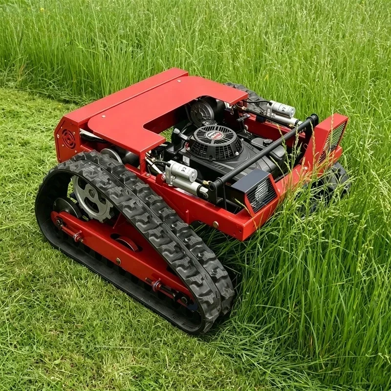 Euro 5 Remote Control Crawler Lawn Mower Self Propelled Automatic Grass Cutter Customizable Fast Shipping