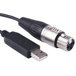 USB RS485 Control Adapter Enttec Open DMX Interface Cable for ADJ Inno Pocket Scan LED Light
