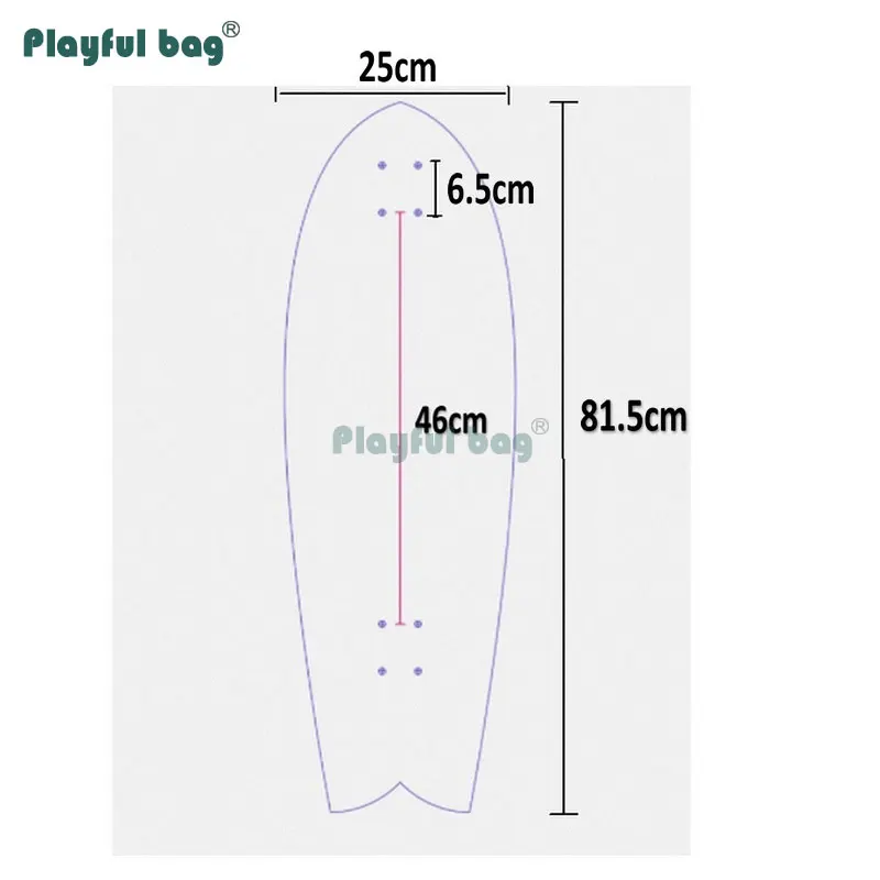 81,5 CM Skateboard S6 Metall lkw Holz Bord Einzigen rocker Komplette skateboard 70MM räder AMB135