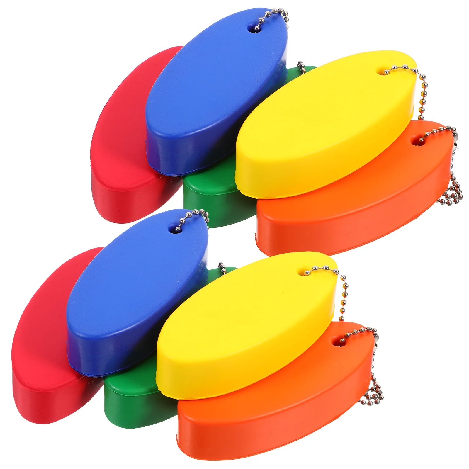 

10pcs Buoy Floating Boat Keychains Buoyant Waterproof Key Ring For Kayaking Surfing Rafting Sailing Canoeing Water Sports Pool
