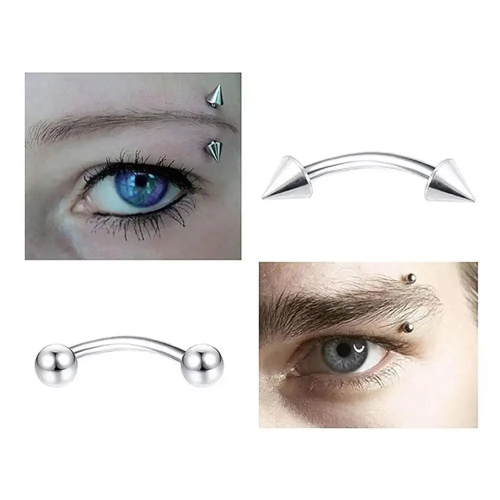 1/12Pcs Set Nipple Ring Nose Bridge Jewelry Tongue Rings Eyebrow Nipple Piercing Mens Eyebrow Piercing Barbell Stainless Steel