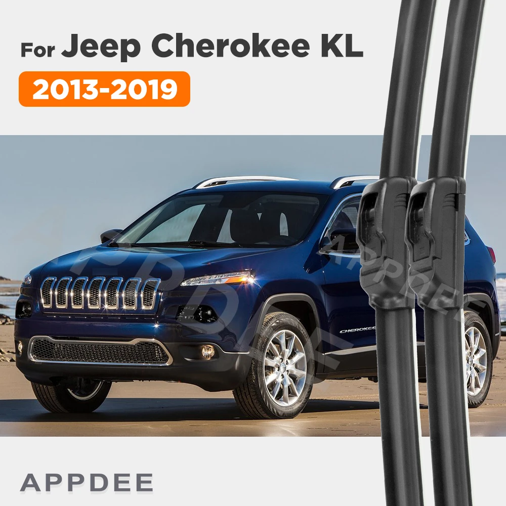 

APPDEE For Jeep Cherokee KL 2013-2019 2014 2015 2016 2017 2018 Wiper Front Wiper Blades Windscreen Window Brush 26"+18"