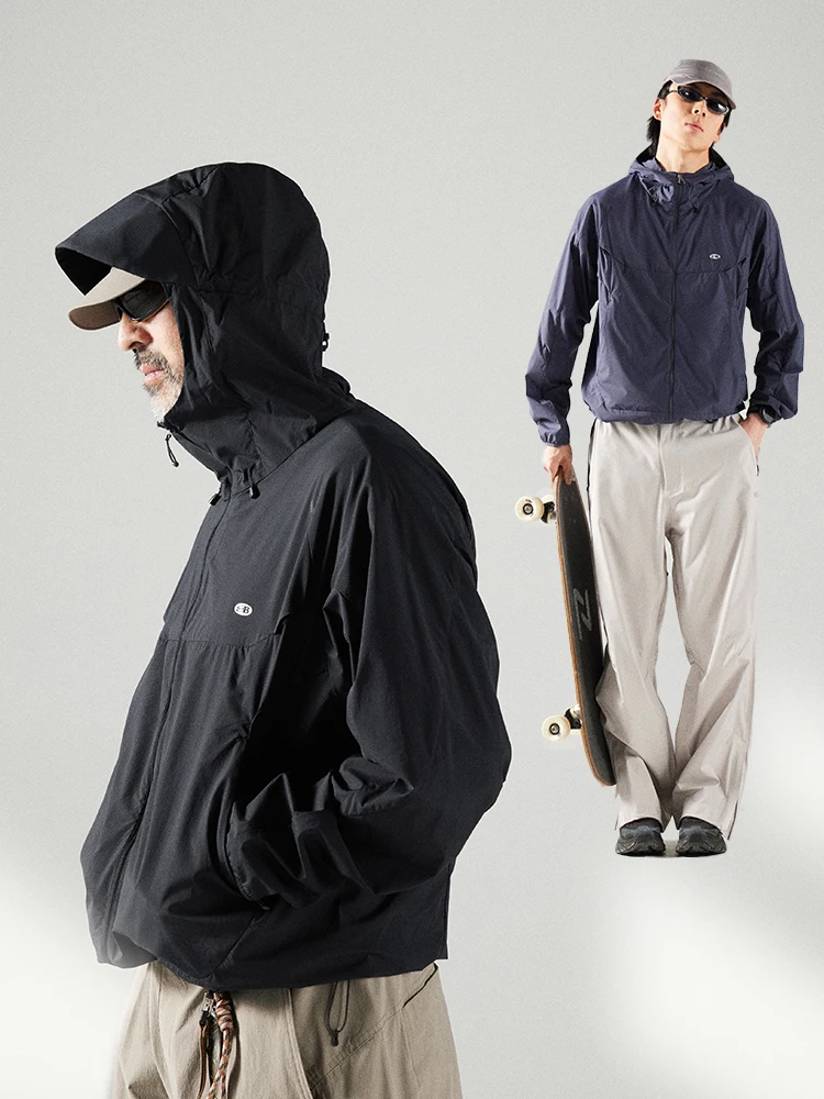 Nothomme-Chaqueta de protección UV transpirable y ra para hombre, ropa de protección solar a la moda para exteriores, UPF...