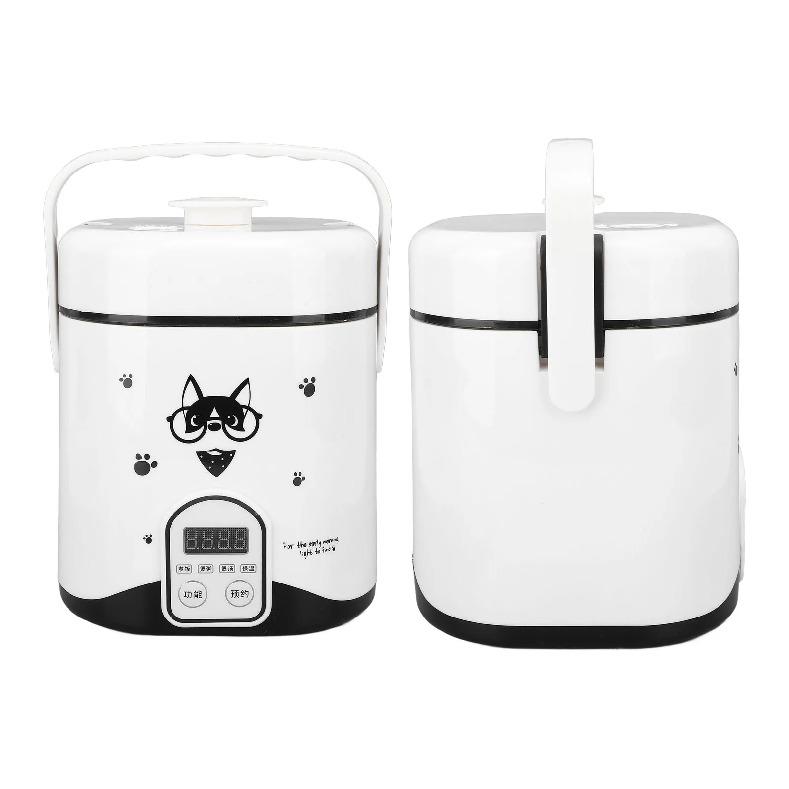 Car Travel Rice Cooker 12V 24H Reservable  Control Multifunctional Electric Car Rice Cooker with Steam Plate for Camping