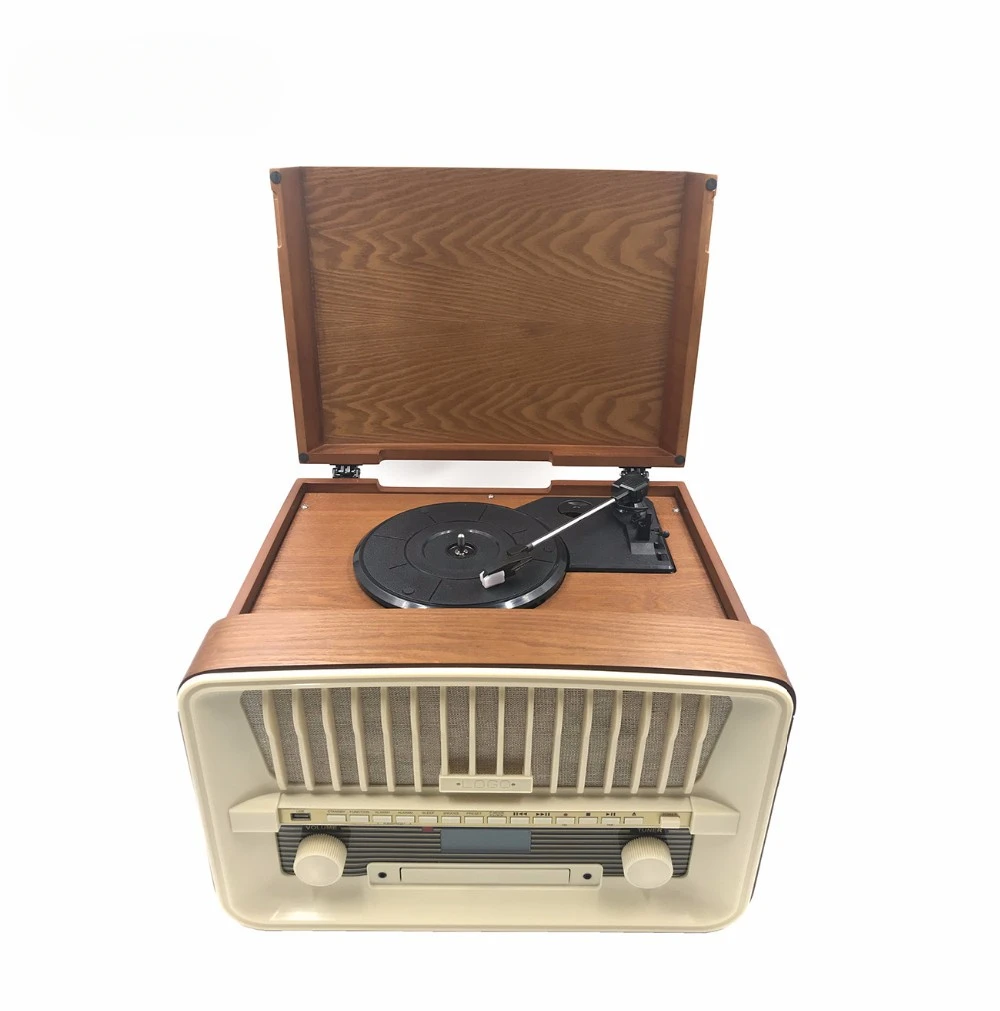 

Vintage DAB Gramophone CD Player Wooden Usb Sd Bt Vinyl Record Player