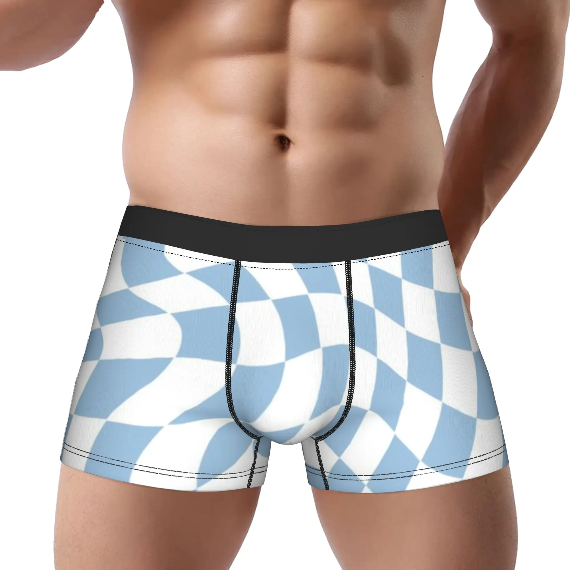 Check Pattern (17) Checkerboard Underpants Homme Panties Male Underwear Ventilate Shorts Boxer Briefs
