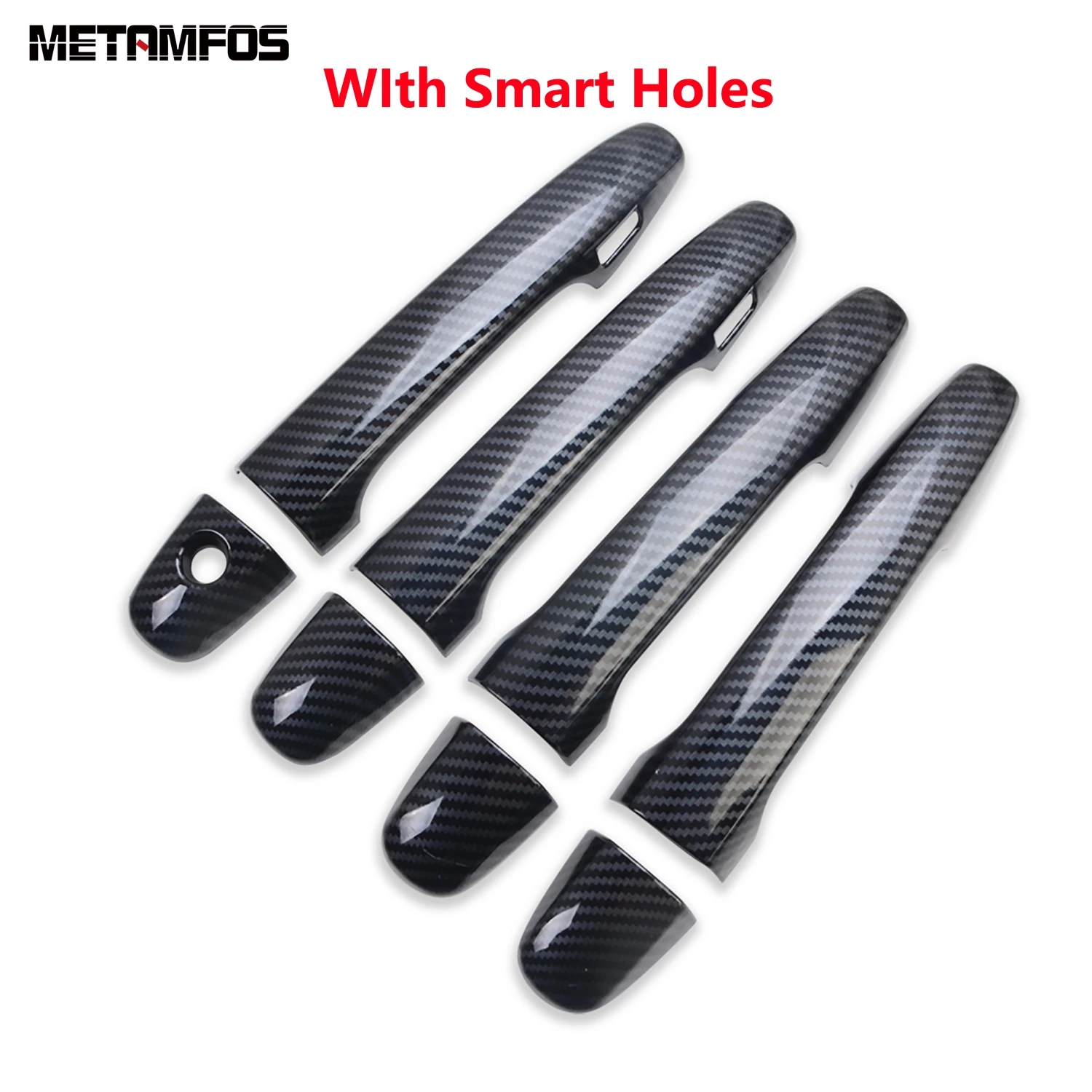For Subaru Outback 2020-2023 2024 2025 Carbon Fiber Side Door Handle Bowl Cover Trim Protector Exterior Accessories Car Styling - view 3