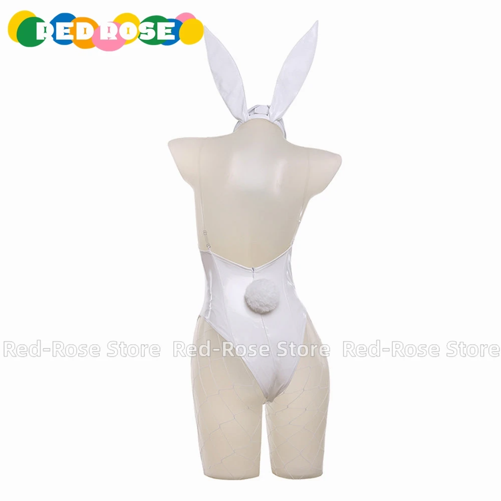 Game Goddess of Victory: Nikke Blanc Bunny Girl Cosplay Costume Halloween Christmas Custom size Any Size Wig - Image 3