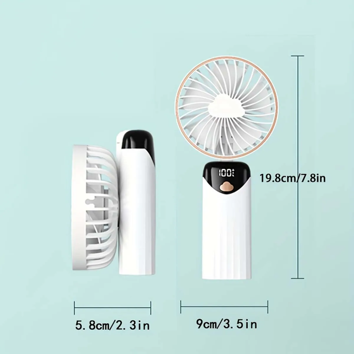 Electric Portable Fan Air Conditioner Mini Cooler Rechargeable Handheld Fans for Home Outdoor Hand Usb Conditioning Blades