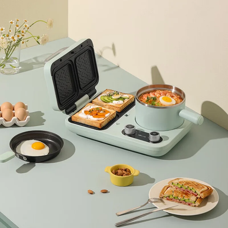 Bear Sandwich Breakfast Machine Household Multi-function Toaster Double-plate Timing Sandwich Electric Heating Pot Pancake Pan