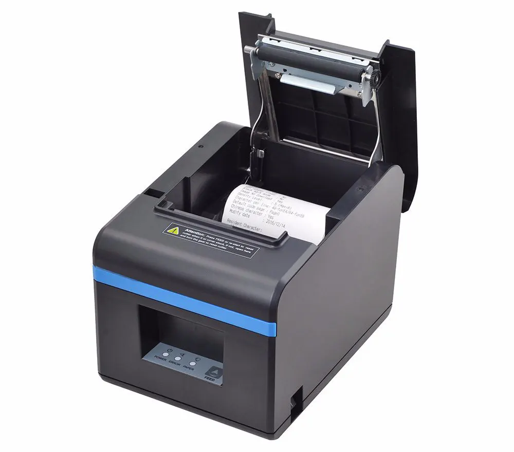 Xprinter 200mm/s 80mm Receipt Printer With Auto Cutter Thermal Printer POS printer Kitchen  For Milk tea shop XP-N160II T80A 80T