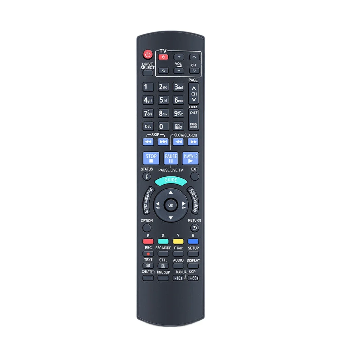 New Remote Control For Panasonic DMR-XW480 DMR-XW380 DMR-XW380GL DMR-XW385 DMR-XW390 Blu-ray Disc DVD Recorder