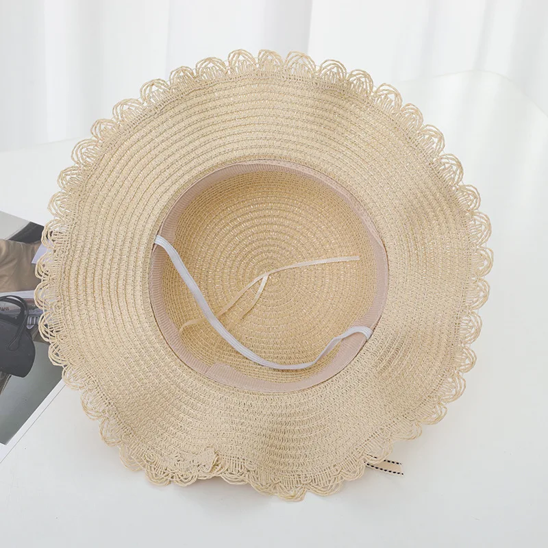 Fashion Summer Children Sunscreen Straw Hat Bag Weaving Grass Cap Cool Sun Hat For Girl Cute Breathable Baby accessories