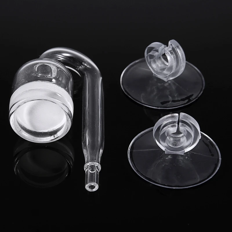 for Nano CO2 Diffuser Glass Atomizer for Aquarium Planted for Tank Create Rich CO2 Fix with Suction Cup Quiet Bubbling