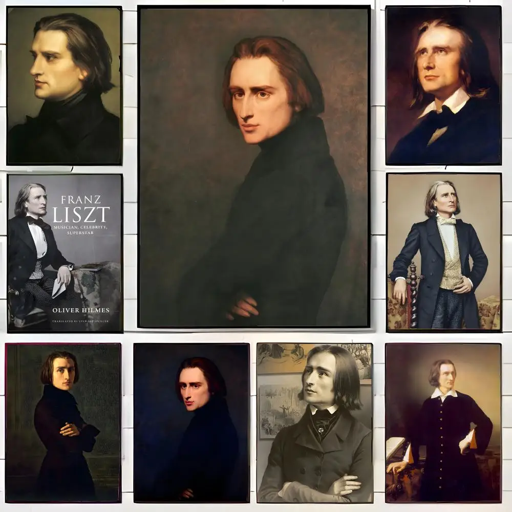 Passionate Composer F-Franz Liszt Poster Wall Art Print Decorative Mural Home Decor Gift Unframed