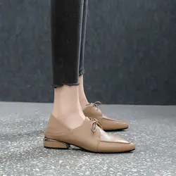 Buty dla kobiet 2024 Czarne z paskami Damskie letnie obuwie ze szpiczastym noskiem Normalna skóra Casual Formalny niski obcas Elegancki stylowy