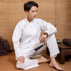 Hanfu Inner Clothing Traditional Chinese Men Women Solid Color Lingerie Classic Vintage Base White Underwear Tops Pants Costume