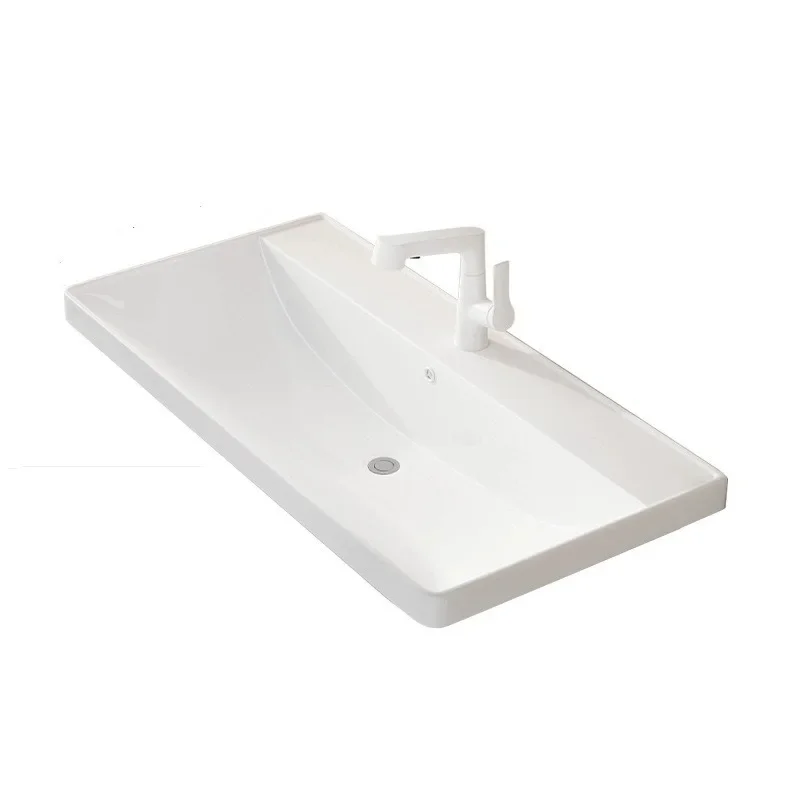 Cabinet Integrated Ceramic Wash Basin Gall Semi Embedded