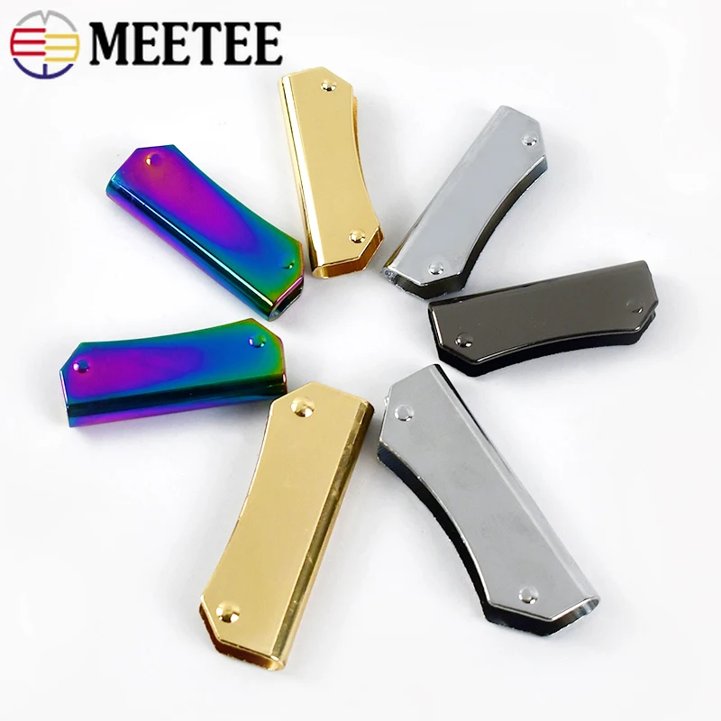 4/10 pz Meetee 35/47mm borsa in metallo protezione angolare fibbia borsa bordo Clip fasciatura chiusura vite accessori decorazione Hardware