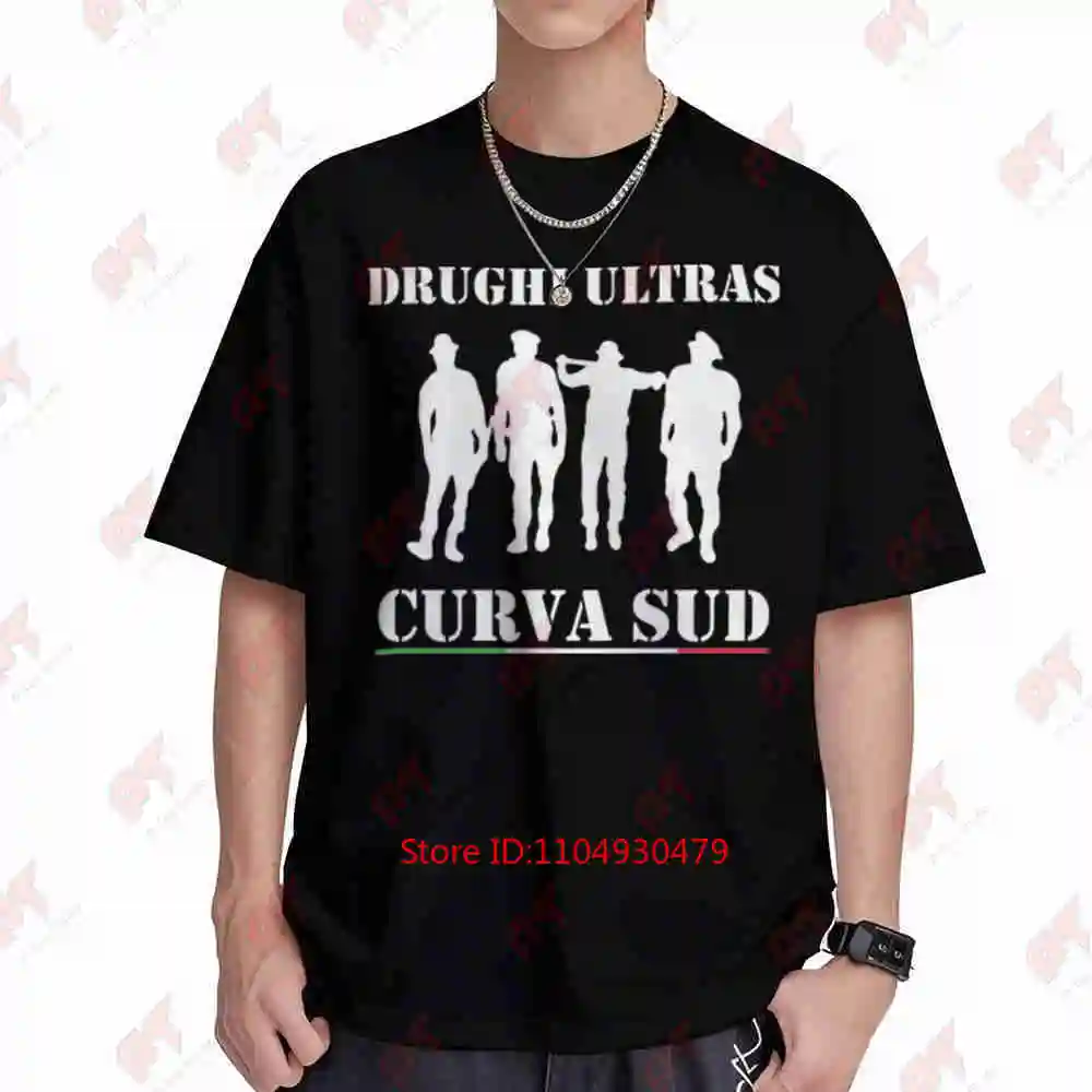 Italian Ultras Drughi Curva Sud Short Sleeve Tee 100% Cotton T-Shirt