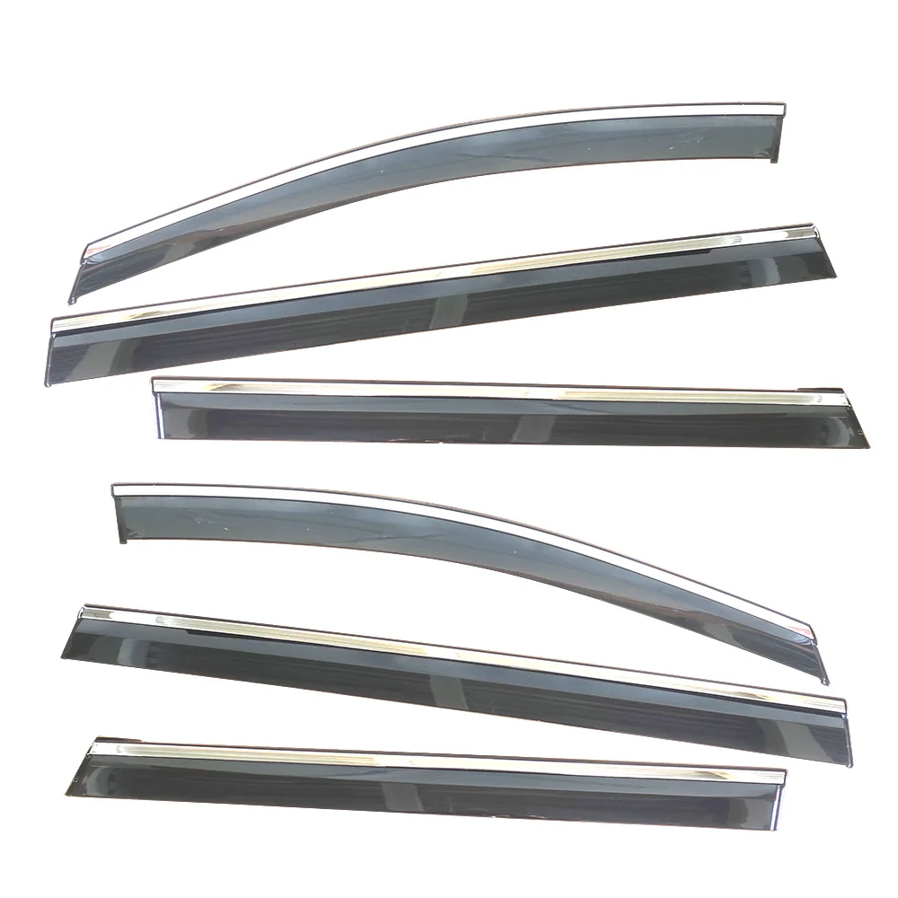 6PCS Chrome Trim Window Visor For GAC Trumpchi E8 MPV 2024 UV Protection Wind Deflector