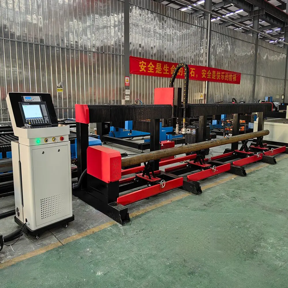 Tube CNC Plasma Cutting Hine Round Metal Stainless Carbon Steel Aluminum Circle Pipe Automatic 220V/380V Provided