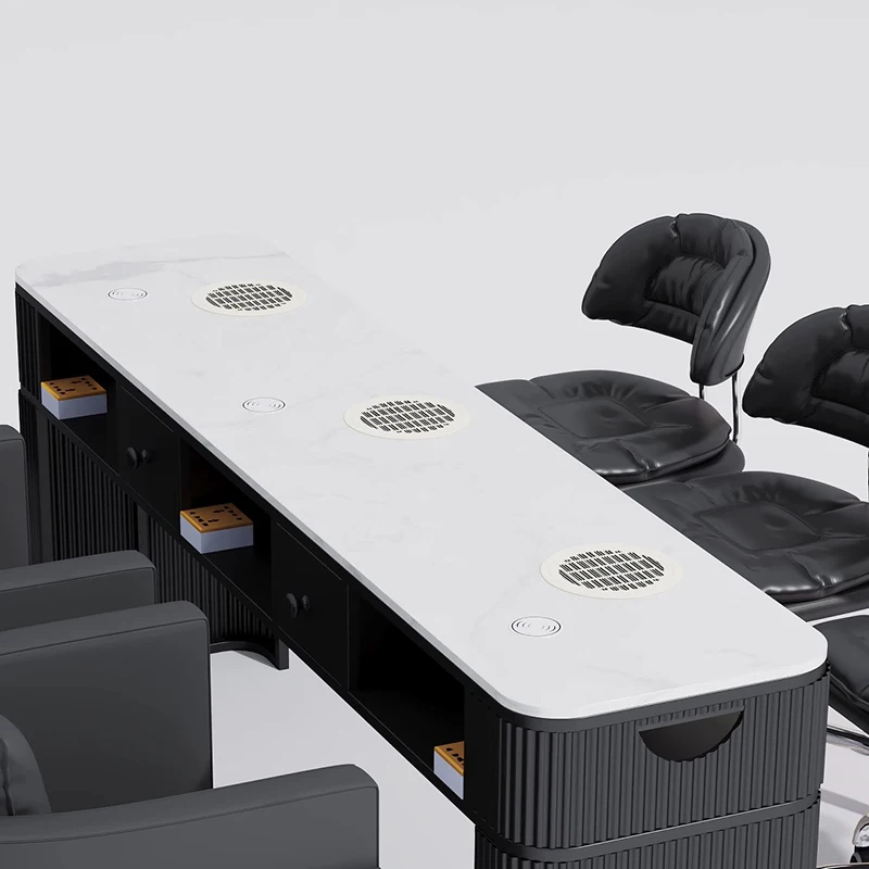 Professional Luxury Nail Table Simple Modern Creative Aesthetic Nail Desk Exquisite Trendy Postazione Unghie Salon Furniture