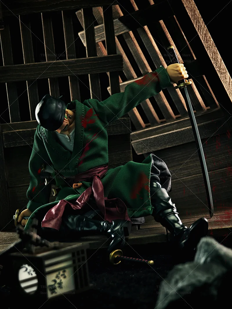 Ropa masculina a escala 1/12, una pieza, Roronoa Zoro, cazador de recompensas, Anime japonés para SHF, figura de acción de 6 pulgadas, accesorios de escena de soldado