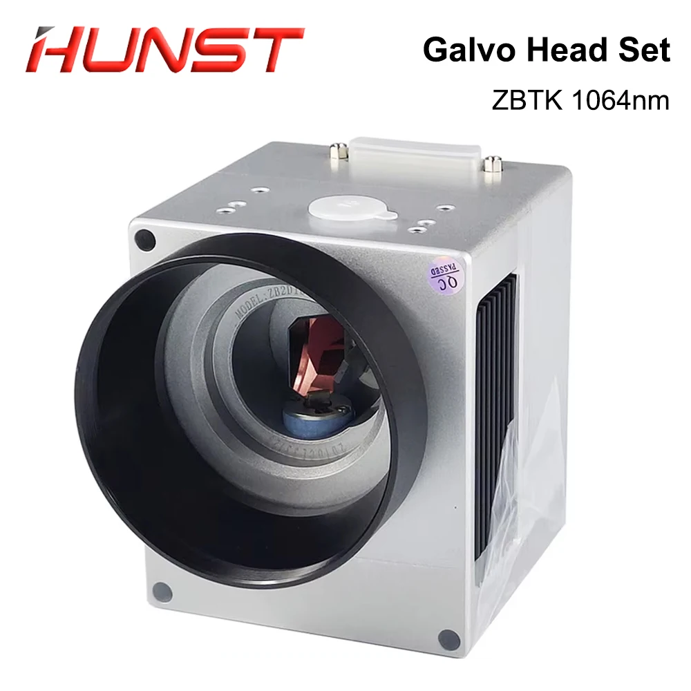 HUNST Fiber Laser Scan Galvo Head Set ZBTK 1064nm Apeature 10mm Galvanometer Scanner with Power Supply.