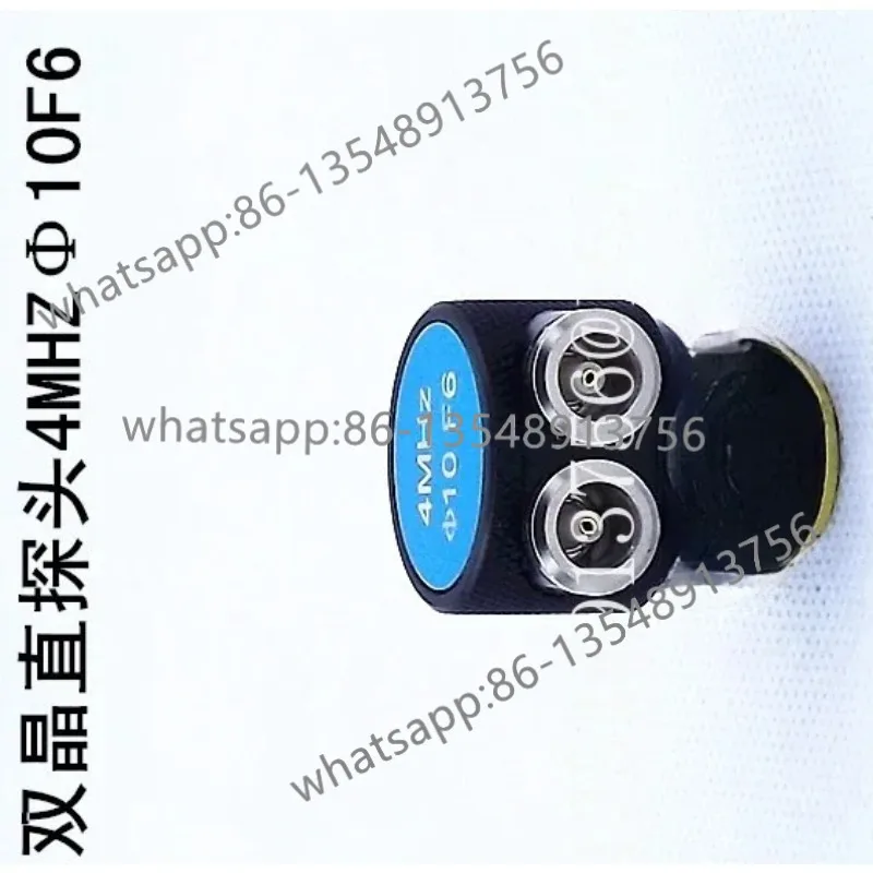 Double crystal straight probe 4MHZφ 10F6 metal flaw detector probe welded plate flaw detector universal type