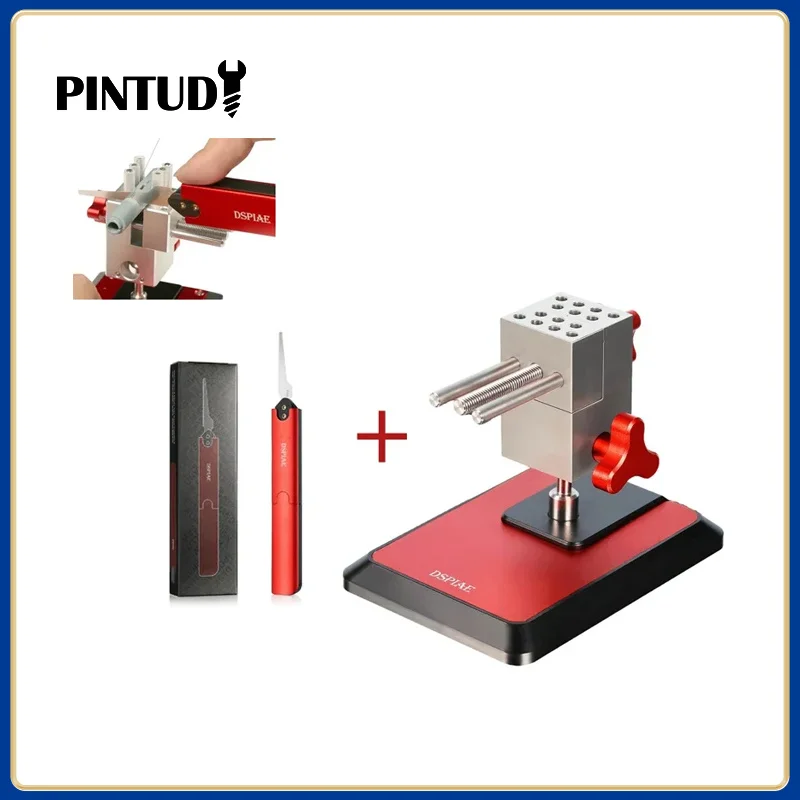 DSPIAE AT-TVB AT-TVA Vise Craft Tools Directional  Table-top Vise for Modeler Bench Vise Universal Power Tool Parts with Saw