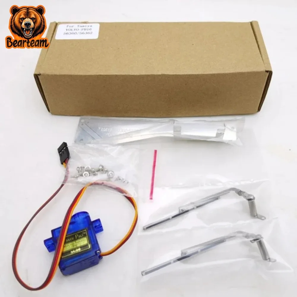 For 1/14 Tamiya RC Truck Car For volvo FH16 56362 56360 Diy Parts Metal Silver Wiper