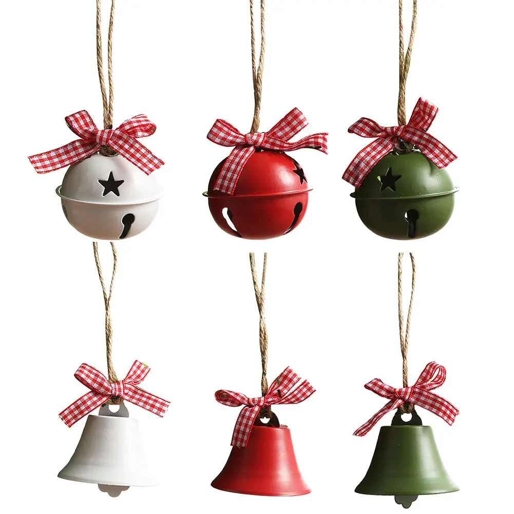 Christmas Bells Jingle Bells Decorative Christmas Tree Pendant Multifunctional Metal Bell Pendant Exquisite for Home Decor