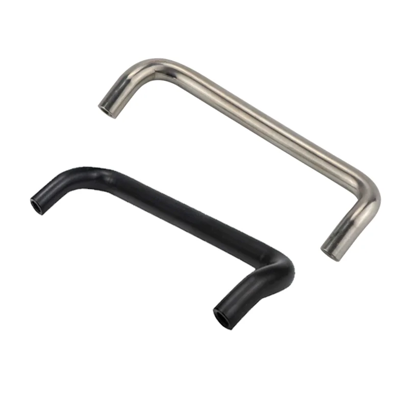 Round Small Radius Angle Stainless Steel Handle with Internal Threads and Double Bend for Industrial Use