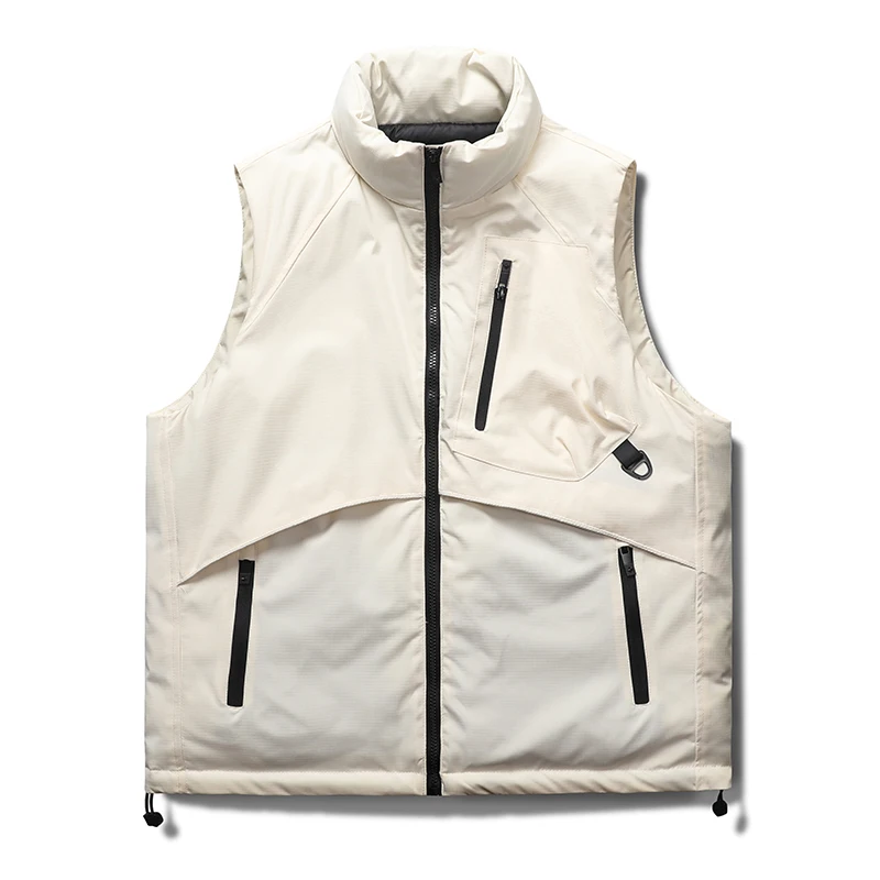 

Fashion Casual Style Cotton Vest Wind-Resistant Thickened Warm Men Clothing High Quality Zipper Sleeveless Roupas Masculinas