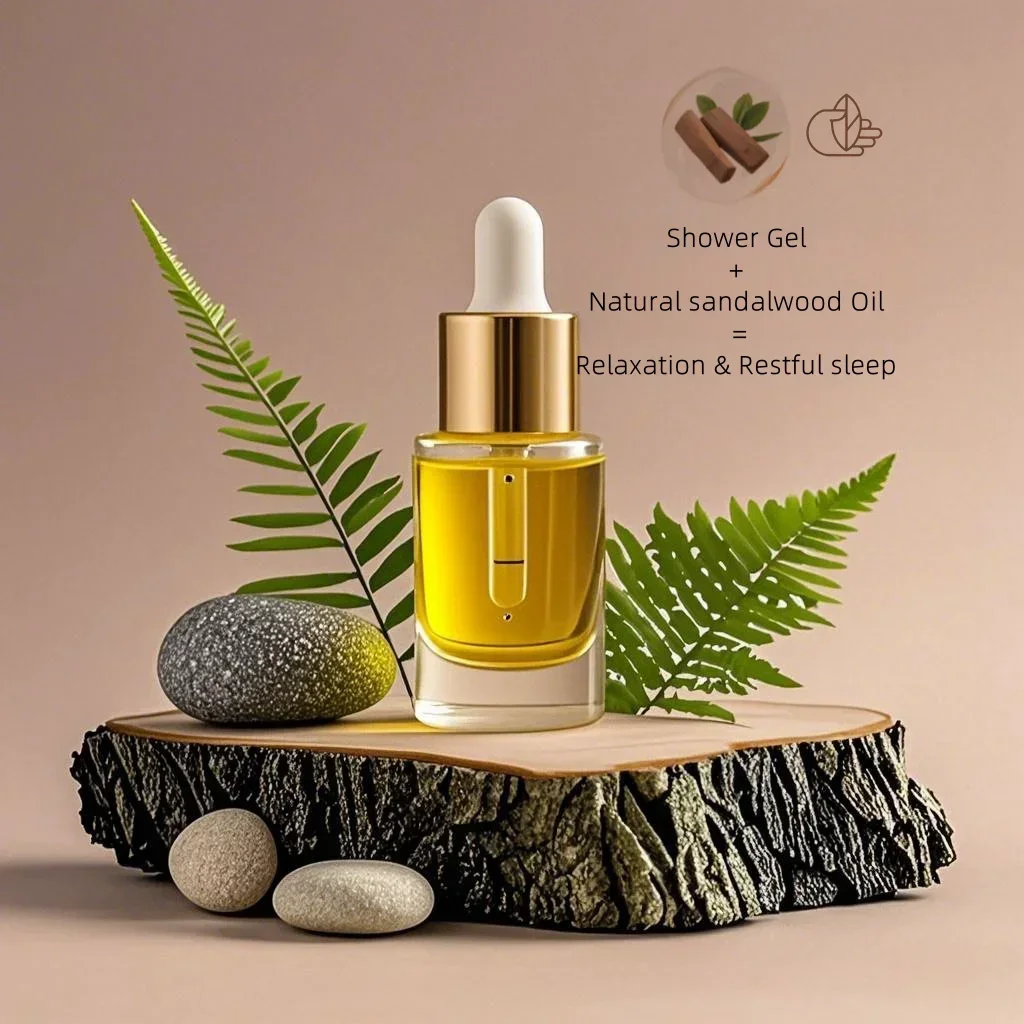 Phytosanitary Shower Gel Environmental Protection Amino Acid Active Ingredients Rejuvenating Nourishing Zen Sandalwood Scent