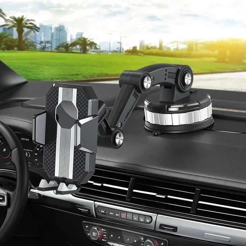 360 Rotatable Cellphone Car Phone Holder Fixed Shockproof Mobile Stand Big In GPS Support For iPhone Xiaomi Samsung Accesorries