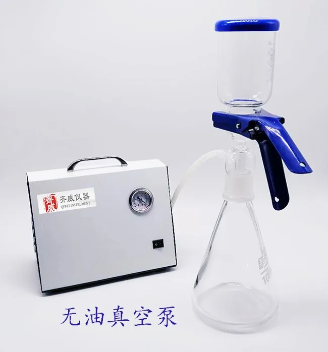 Qiwei Vacuum Pump Portable Oil free Vacuum Pump with Positive and Negative Pressure Sand Core Filter Vacuum Pump for Laboratory