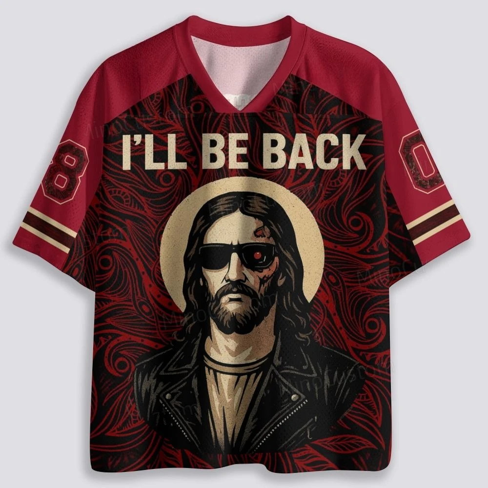 2026 Men Funny Meme Cyborg Prophet Graphic Jersey,Vintage Retro Quote 3D Print V‑Neck Short Sleeve Top, Novelty Streetwear Tee