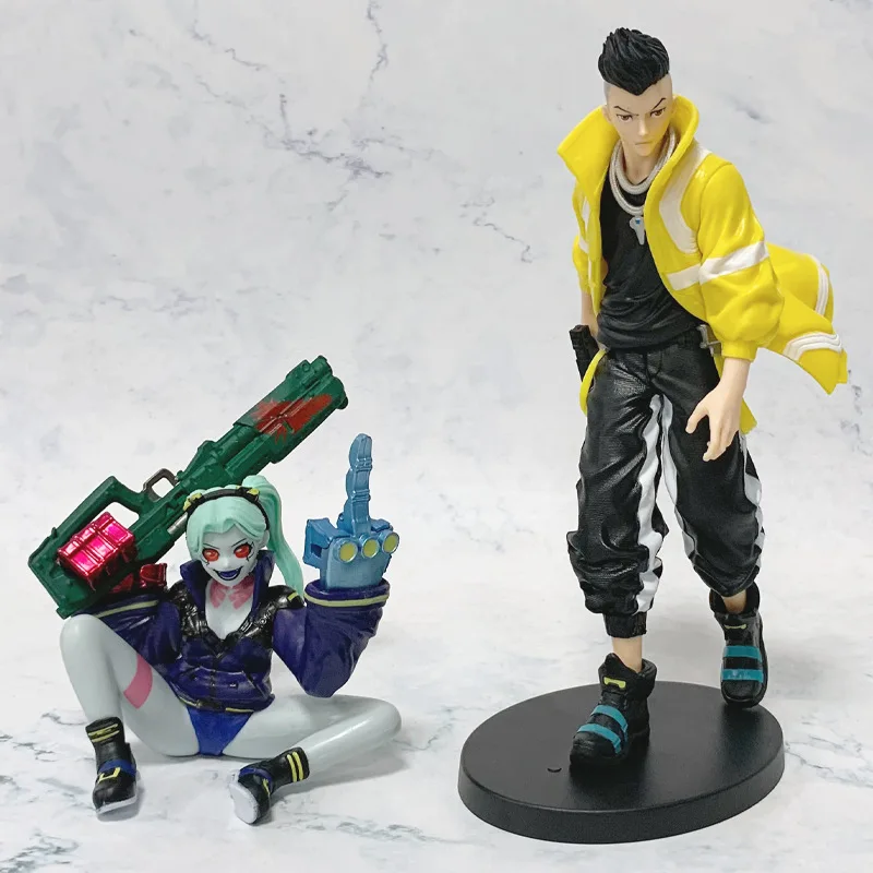 12CM Anime Game Cyberpunk: Edgerunners Rebecca Figure Lucy Anime Model Toy Gift Collection David Martinez Aciton Figure PVC