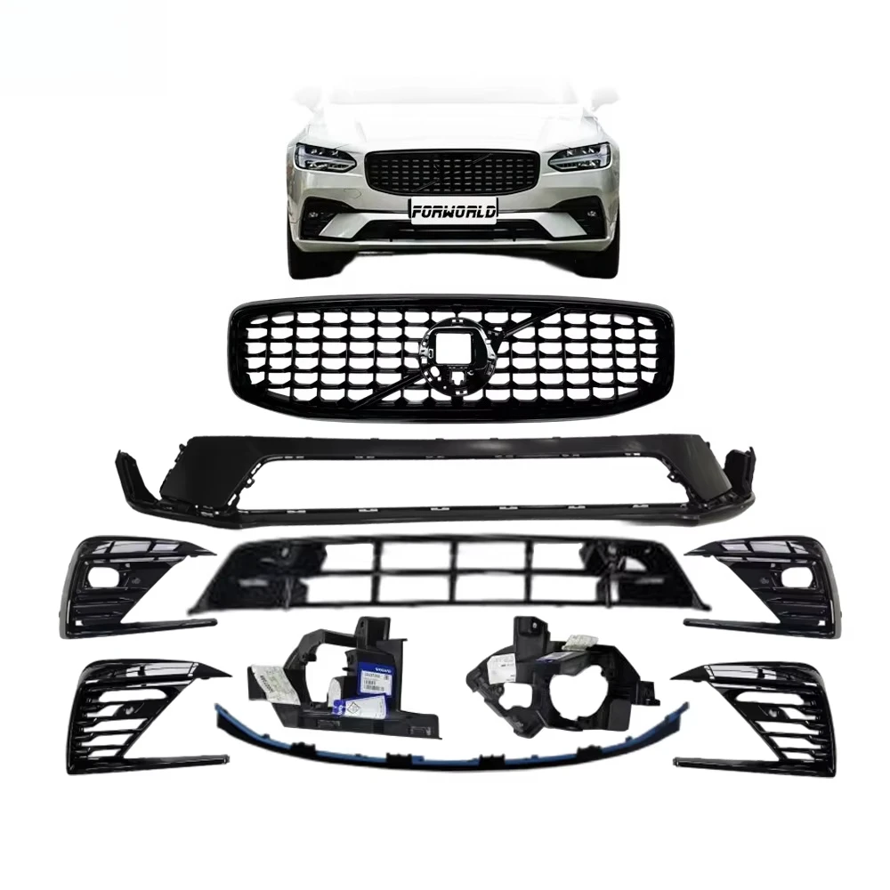 New FUHENG for S90 2021-2025 Thor Upgrade Front Bumper Sport R-design Kit Old Model to New Facelift Body Kit High Quality