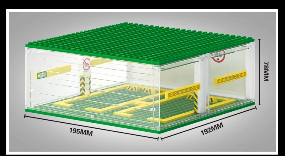 SEMBO BLOCK Rennfahrzeug-Garage Bausteine MOC Supersportwagen-Parkplatz Auto-Aufbewahrungsbox Bausteine Spielzeugauto Geburtstags-/Festtagsgeschenk – Detail 3
