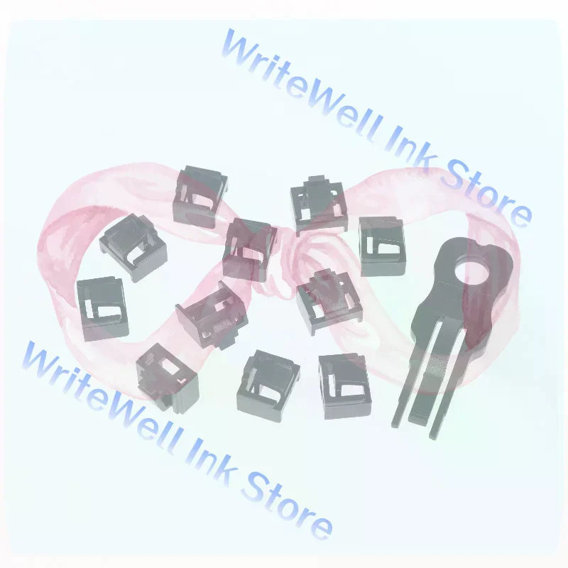 10pcs RJ45 Port Lock With 1Key Ethernet Hub Port RJ45 Female Anti Dust Cover Cap Protector Compatible With Computer Router