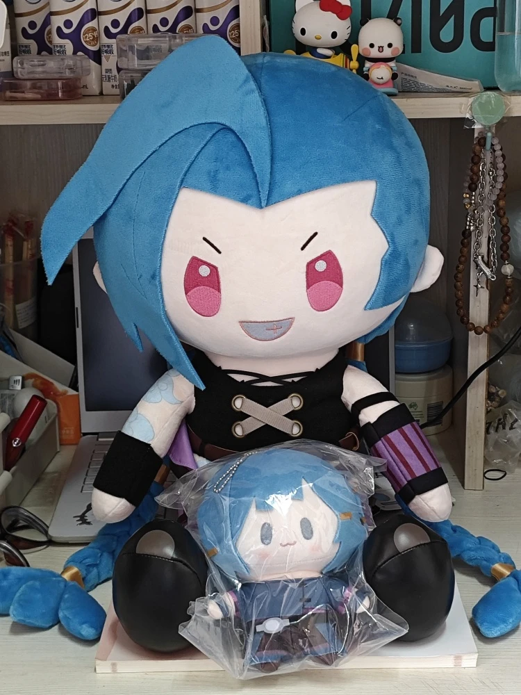 [رسمي] 40 سنتيمتر لعبة LOL غامض الموسم 2 دمى لطيف Jinx Vi Caitlyn الجلوس الموقف دمية وسادة عمل الشكل حلية Doujin هدية