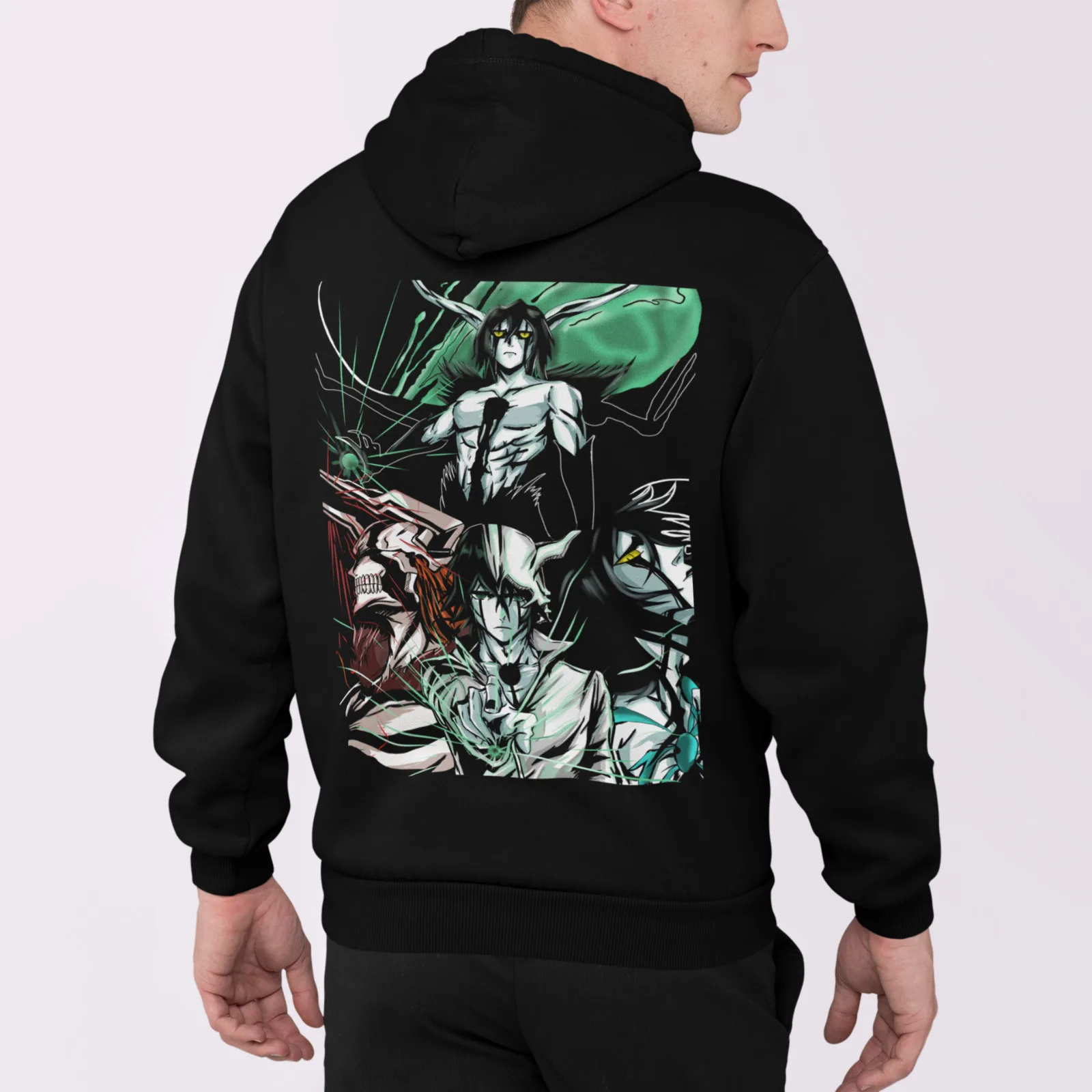 Ulquiorra Espada Hoodie Ichigo Bankai Aizen Bleach Anime Hooded Sweatshirt Rukia