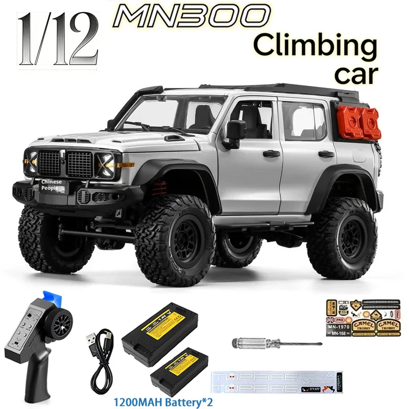

Радиоуправляемый внедорожник-краулер 1:12 Tank MN MN300 4WD, полномасштабная модифицированная модель, игрушка для мальчиков, для активного отдыха на природе