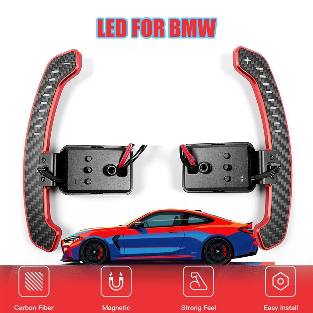 

Aluminum Alloy LED Magnetic Carbon Fiber Paddle Shifters For BMW X models: F15 F16 F25 F26 F48 F49 F85 F86 M models: F80 F82 F83