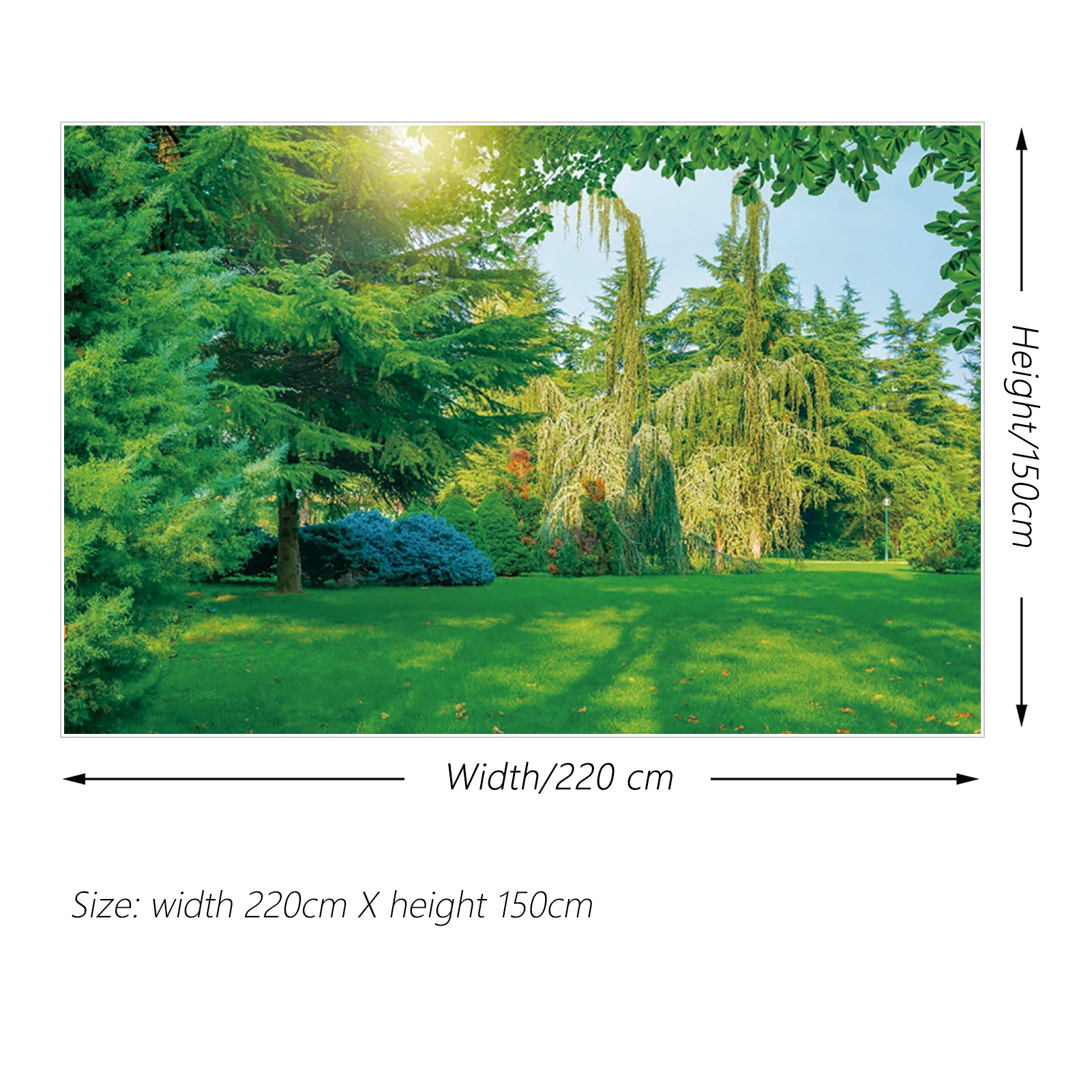 MOON.QG الربيع عرض طبيعي شلال الغابات الجبلية المياه خلفية العشب خلفية التصوير Paert ورق حائط للزينة