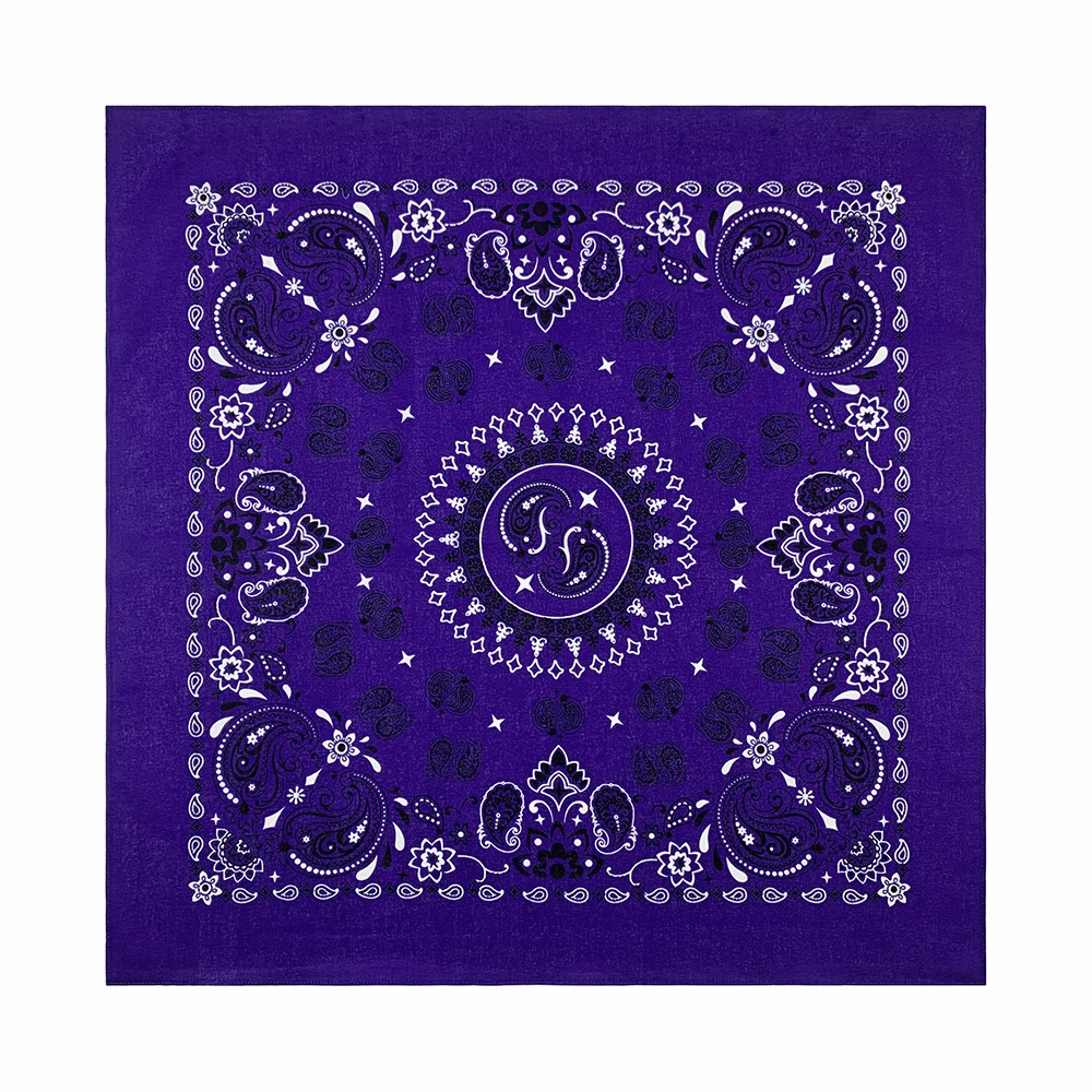 56CM donna Foulard Hip Hop Amoeba sciarpa quadrata in cotone Bandana fascia Paisley regali per uomo/ragazzo/ragazza alta qualità